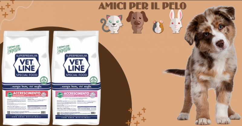 Offerta Vet Line monoproteico accrescimento bufalo e riso Bergamo - occasione crocchette cuccioli gusto maiale