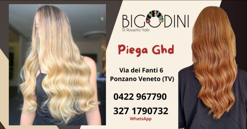 piega GHD nel salone parrucchiere