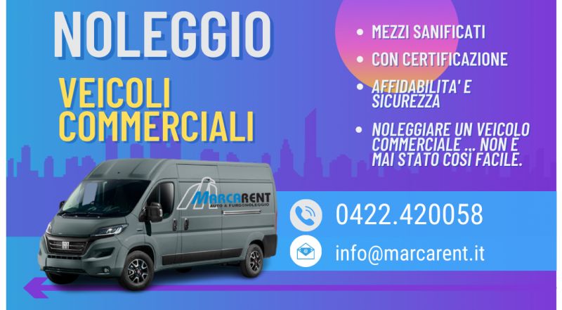 Offerta noleggio breve termine furgoni sanificati a Treviso – occasione noleggio mezzi commerciali sanificati a Treviso