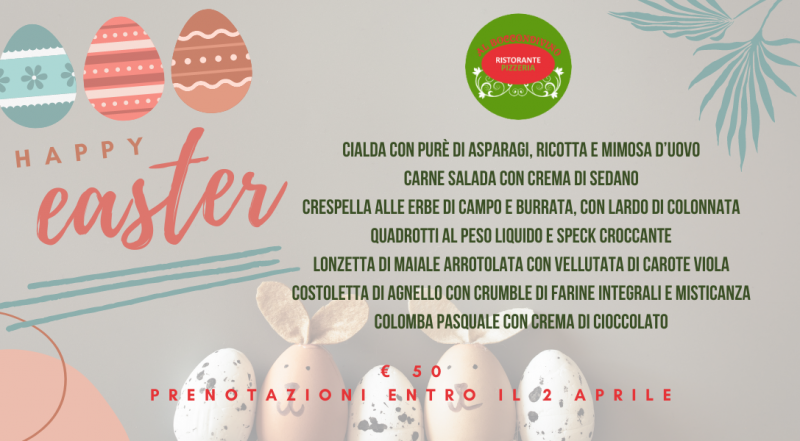   Offerta Pasqua al ristorante Pordenone – Occasione ristorante con menù di Pasqua Pordenone