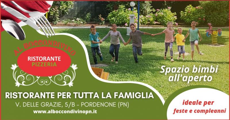  offerta ristorante con spazio esterno bambini Pordenone