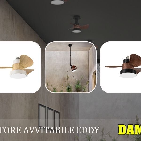 Ventilatore da soffitto avvitabile Eddy a Marotta da Dama Luce