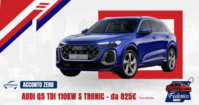 Noleggio a lungo termine Audi Q5 TDI 110KW S tronic a Lecce da Federico Rent