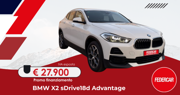 BMW X2 sDrive18d Advantage usata in offerta a Lecce da Federcar