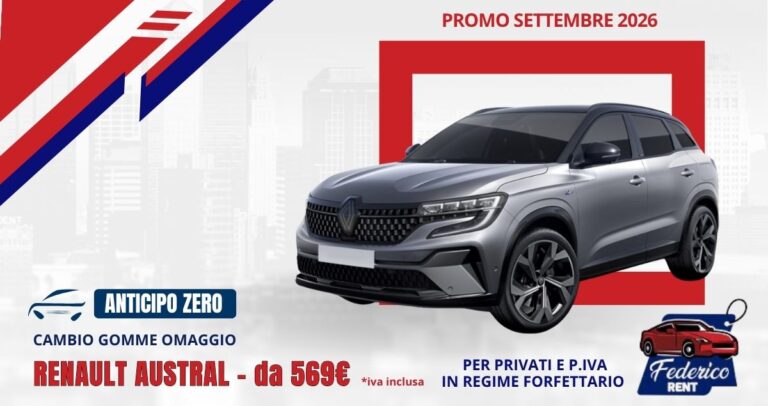 Noleggio a lungo termine Renault Austral a Lecce da Federico Rent