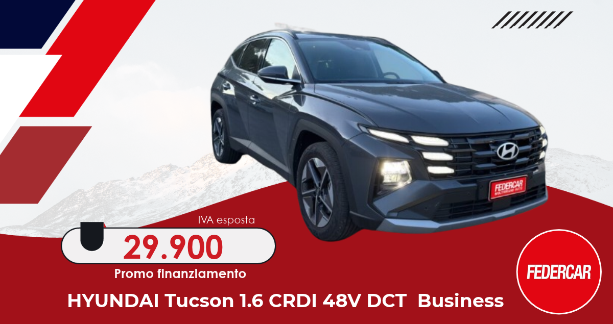 hyundai tucson 1 6 crdi 48v dct business in offerta a lecce da federcar