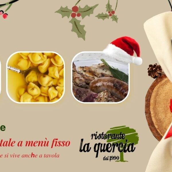 Pranzo di Natale a menù fisso a Fano al Ristorante Pizzeria La Quercia