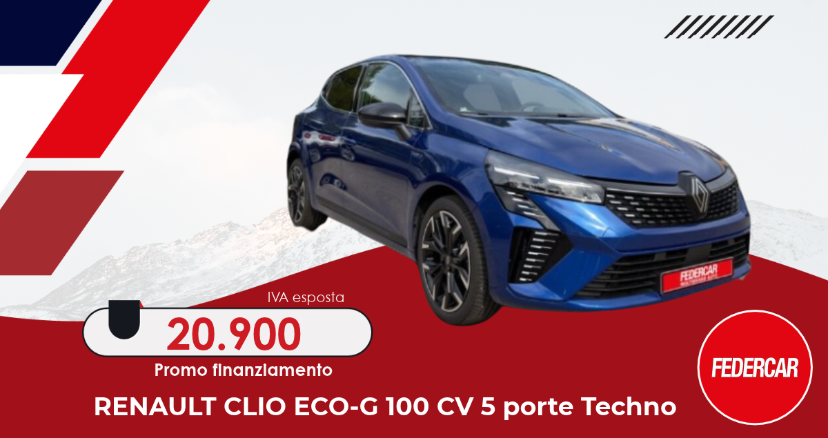 Renault Clio Eco-G 100 CV 5 porte in offerta a Lecce da Federcar Renault Clio Eco-G 100 CV 5 porte in offerta a Lecce da Federcar